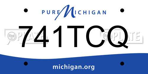 741TCQ Michigan License Plate