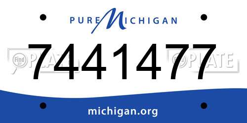 7441477 Michigan License Plate
