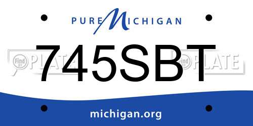 745SBT Michigan License Plate