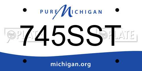 745SST Michigan License Plate