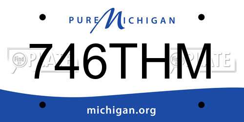 746THM Michigan License Plate