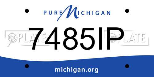 7485IP Michigan License Plate