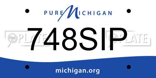 748SIP Michigan License Plate