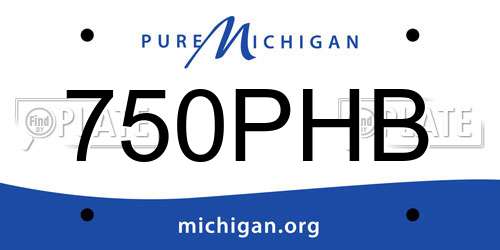 750PHB Michigan License Plate