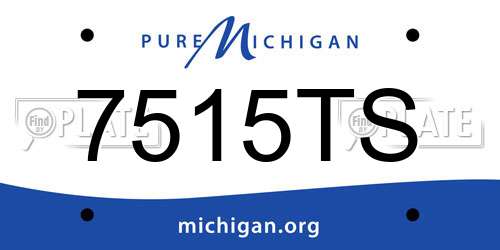 7515TS Michigan License Plate