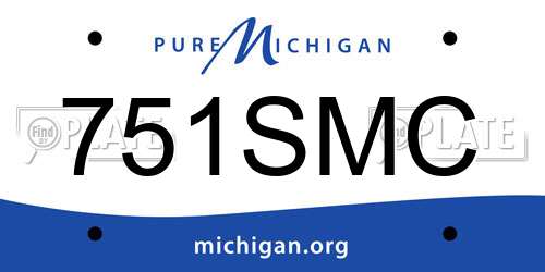 751SMC Michigan License Plate