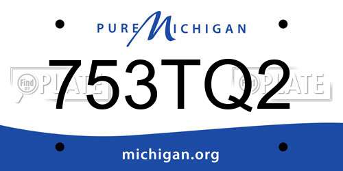 753TQ2 Michigan License Plate