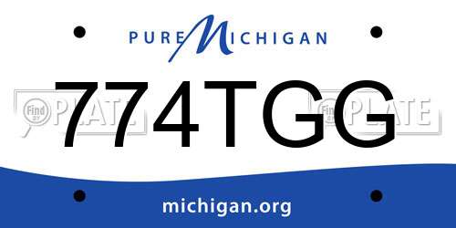 774TGG Michigan License Plate