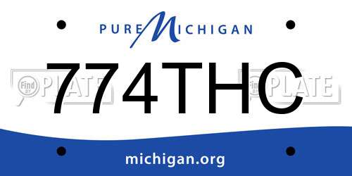 774THC Michigan License Plate