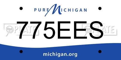 775EES Michigan License Plate