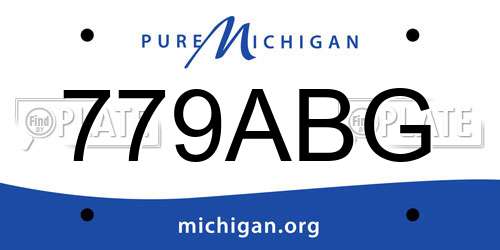 779ABG Michigan License Plate