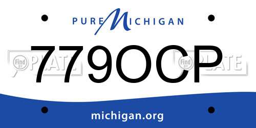 779OCP Michigan License Plate
