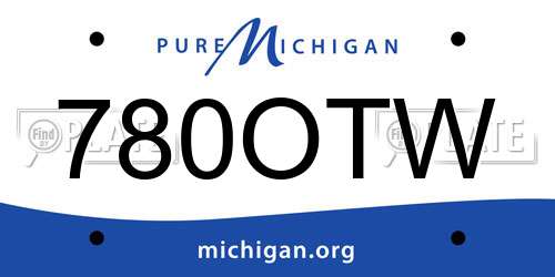 780OTW Michigan License Plate