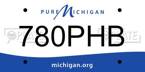 780PHB Michigan License Plate