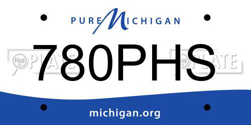 780PHS Michigan License Plate