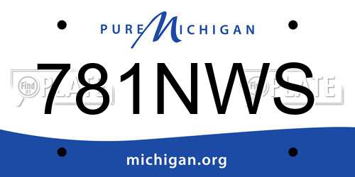 781NWS Michigan License Plate