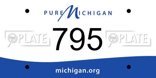 795 Michigan License Plate