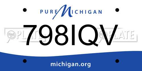798IQV Michigan License Plate