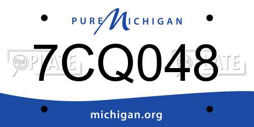 7CQ048 Michigan License Plate