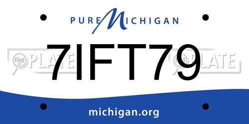 7IFT79 Michigan License Plate