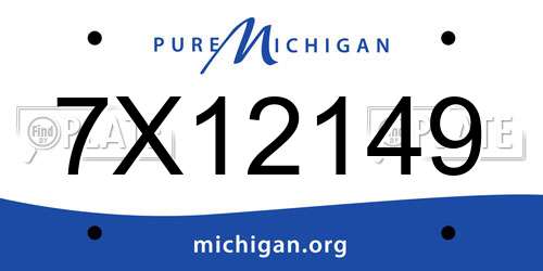 7X12149 Michigan License Plate