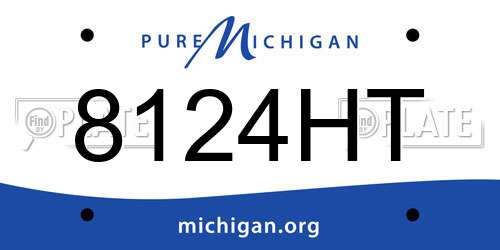 8124HT Michigan License Plate