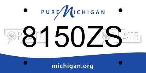 8150ZS Michigan License Plate