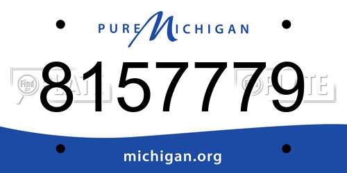 8157779 Michigan License Plate