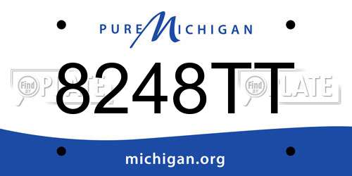 8248TT Michigan License Plate