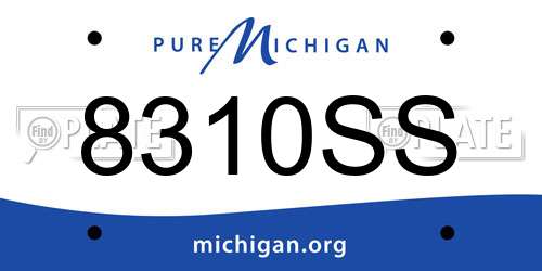 8310SS Michigan License Plate