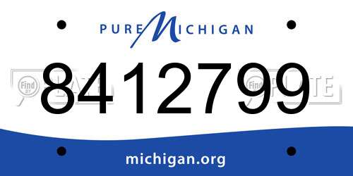 8412799 Michigan License Plate
