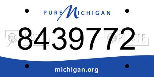 8439772 Michigan License Plate