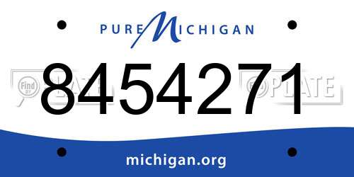 8454271 Michigan License Plate