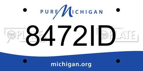 8472ID Michigan License Plate