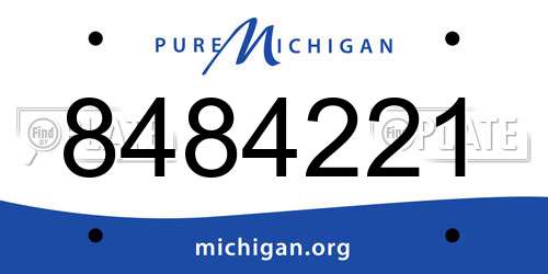 8484221 Michigan License Plate
