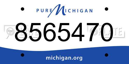 8565470 Michigan License Plate