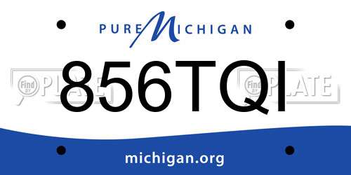 856TQI Michigan License Plate