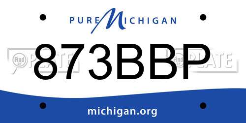 873BBP Michigan License Plate