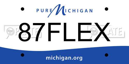 87FLEX Michigan License Plate