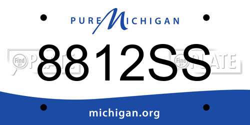 8812SS Michigan License Plate
