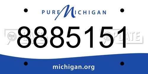 8885151 Michigan License Plate