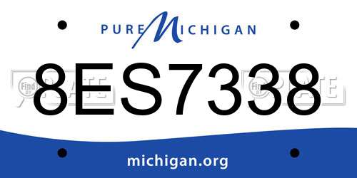 8ES7338 Michigan License Plate