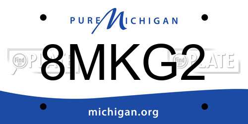 8MKG2 Michigan License Plate
