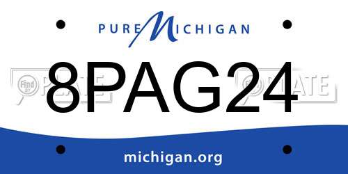 8PAG24 Michigan License Plate