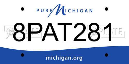 8PAT281 Michigan License Plate