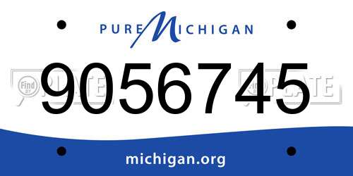 9056745 Michigan License Plate