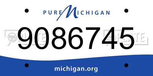 9086745 Michigan License Plate