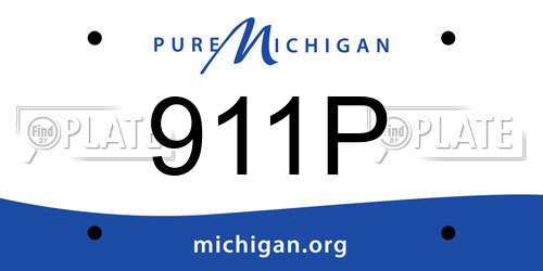 911P Michigan License Plate