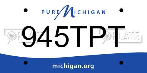 945TPT Michigan License Plate