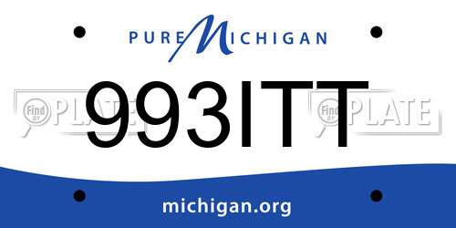 993ITT Michigan License Plate